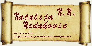 Natalija Medaković vizit kartica